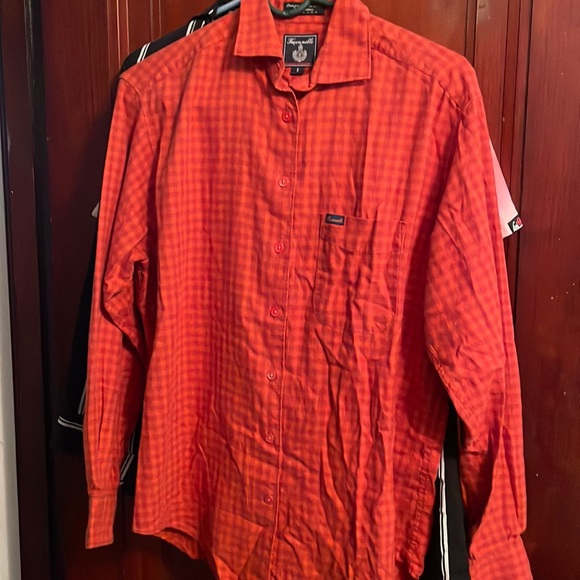 faconmarble Tops - Faconmarble shirt size small orange and red